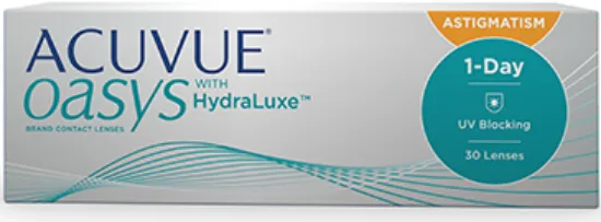 עדשות מגע צילינדר ACUVUE OASYS יומיות - 30 יחידות   