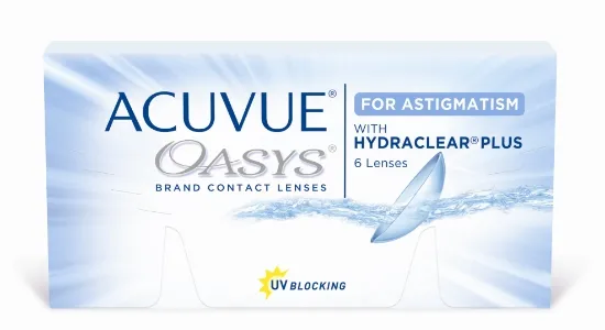 עדשות מגע צילינדר ACUVUE OASYS דו שבועיות - 6 יחידות  
