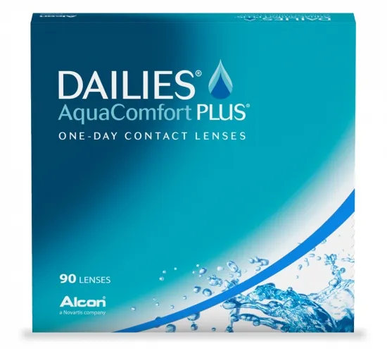 עדשות מגע DAILIES AquaComfort PLUS יומיות - 90 יחידות  