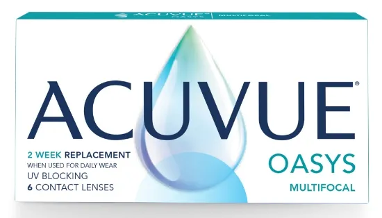 עדשות מגע מולטיפוקל ACUVUE OASYS MULTIFOCAL דו שבועיות - 6 יחידות  