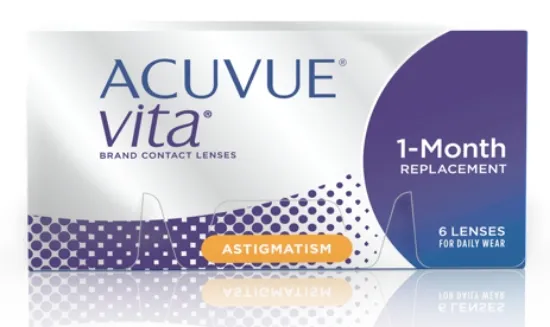 עדשות מגע צילינדר ACUVUE VITA ASTIGMATISM חודשיות - 6 יחידות