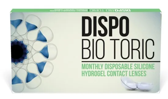 עדשות מגע צילינדר DISPO BIO TORIC חודשיות - 6 יחידות  