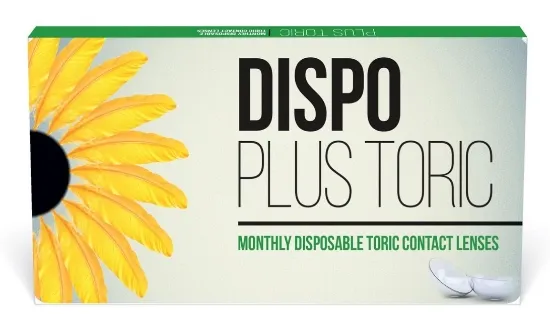עדשות מגע צילינדר DISPO PLUS TORIC חודשיות - 6 יחידות   