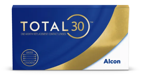 עדשות מגע TOTAL 30 חודשיות - 6 יחידות  