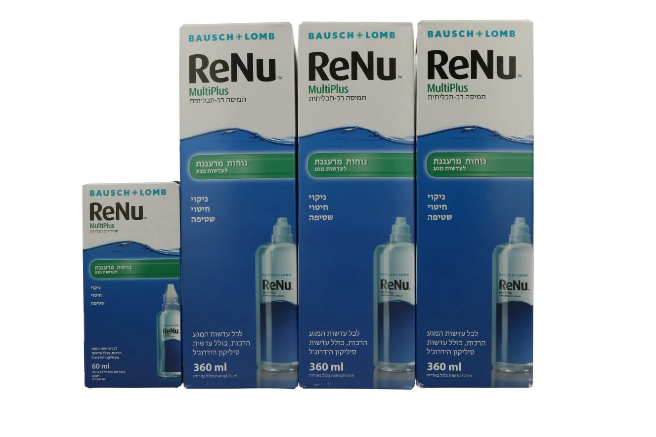 שלישיית תמיסות ReNu רניו 