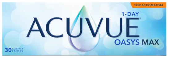 עדשות מגע צילינדר ACUVUE OASYS MAX ASTIGMATISM יומיות - 30 יחידות