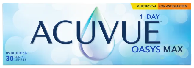 עדשות מגע מולטיפוקל צילינדר ACUVUE OASYS MAX MULTIFOCAL FOR ASTIGMATISM יומיות - 30 יחידות